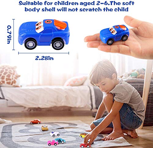 Funmo Coches de Juguete, Camiones de Juguete y Go Mini Coches,Plásticos Educativo Juguete para Niños Coches Modelos ,32 Pack Camiones De Juguete Regalos para bebés 1 2 3 4 años de Edad