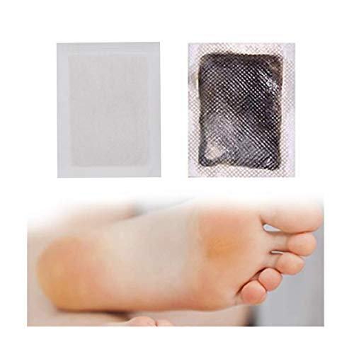 FunPa Parches Pies Desintoxicación, 120 piezas Parches para Pies de Alivio Antiestrés Profesional | Dolor y Reducción del Estrés | Mejor sueño | Parches de Pie para Salud y Belleza en Yeso de Bambú