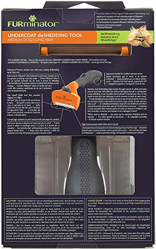 FURminator® Undercoat deShedding Tool para perros medianos de pelo largo