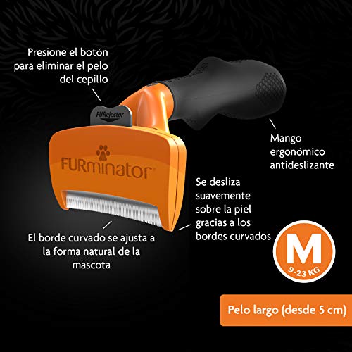 FURminator® Undercoat deShedding Tool para perros medianos de pelo largo
