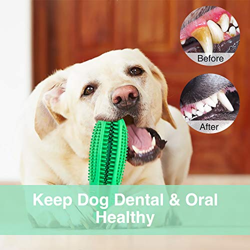 Fusoo Cepillo de Dientes para Perros, Juguetes para Masticar de Cuidado Cavidad Bucal Duradero para Perro, Regalo de Amante de los Animales de Goma Natural, Palo de Limpieza de los Dientes NO Tóxica