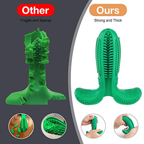 Fusoo Cepillo de Dientes para Perros, Juguetes para Masticar de Cuidado Cavidad Bucal Duradero para Perro, Regalo de Amante de los Animales de Goma Natural, Palo de Limpieza de los Dientes NO Tóxica