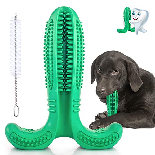 Fusoo Cepillo de Dientes para Perros, Juguetes para Masticar de Cuidado Cavidad Bucal Duradero para Perro, Regalo de Amante de los Animales de Goma Natural, Palo de Limpieza de los Dientes NO Tóxica
