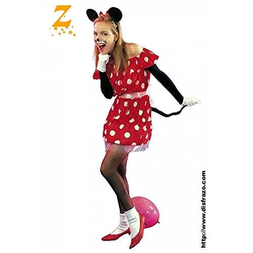 Fyasa 703391 - Disfraz de ratón para chica, talla L.