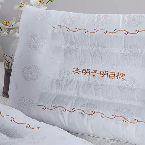 FZXH Cassia Almohada, Estudiante De Ayuda para El Sueño Almohada para Cuello,Suave Y Cómodo, Diseño Ergonómico, Proteja La Columna Cervical, Elimine Las Tensiones, 48 ​​* Los 74CM,2PCS