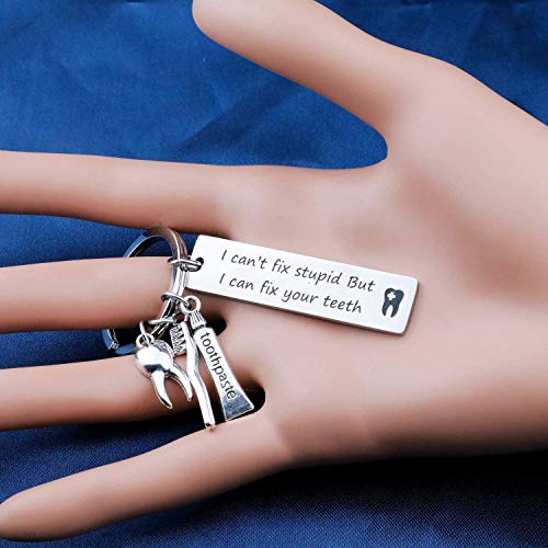 G-Ahora Dentista Llavero Enfermera Llavero Dentista Regalo de jubilación con higienistas dentales Ilumina el Mundo Una Sonrisa a la Vez para Enfermera Dentista