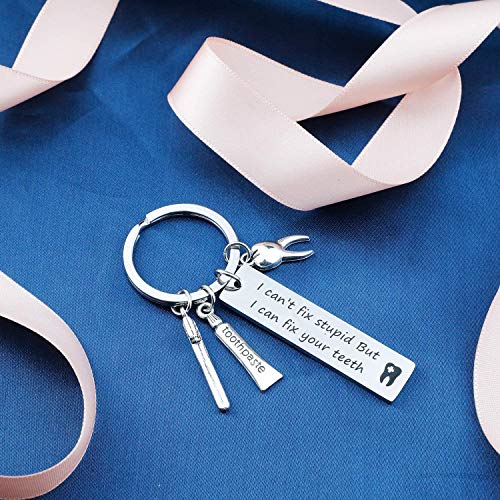 G-Ahora Dentista Llavero Enfermera Llavero Dentista Regalo de jubilación con higienistas dentales Ilumina el Mundo Una Sonrisa a la Vez para Enfermera Dentista