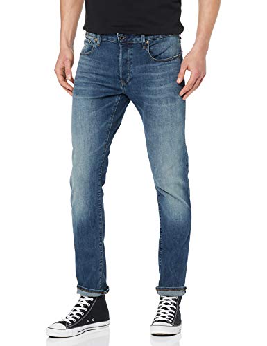 G-STAR RAW 3301 Slim Fit Jeans Vaqueros, Medium Aged 8968-2965, 32W / 32L para Hombre