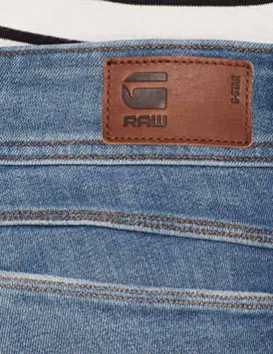 G-STAR RAW Lynn Mid Skinny Vaqueros, Azul (Medium Aged Destroy 9871-3142), 25W / 28L para Mujer
