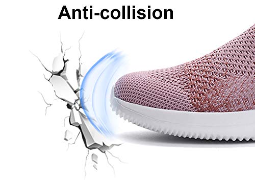 Gaatpot Zapatillas Casual para Mujer Mesh Calzados para Correr en Asfalto Zapatillas de Estar por Casa Calzado Deportivo de Exterior Rosa 40.5/41EU