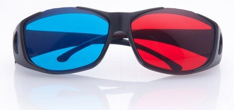 Gafas 3D rojo / cian (gafas anaglifo 3D) gafas 3D de calidad para juegos de PC en 3D, imágenes en 3D, películas en 3D, 3D (por ejemplo, Sky 3D), la proyección en 3D, la marca de vídeo 3D PRECORN