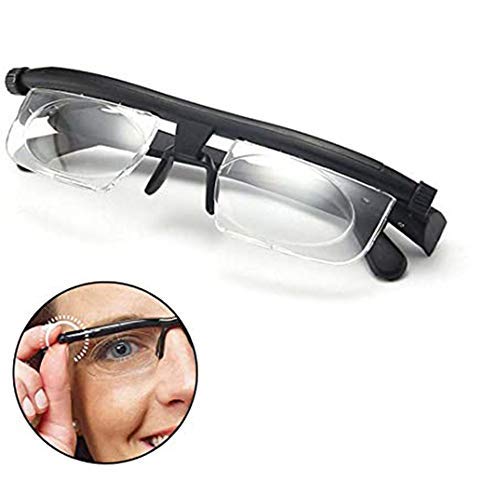 无 Gafas De Lectura De Ajuste De Enfoque, 6D A + 3D Focus Gafas De Lectura De Ajuste Enfoque Manual,Ajustable Hombres Mujeres Gafas De Lectura,For La Computadora, TV, Tablet, Teléfono