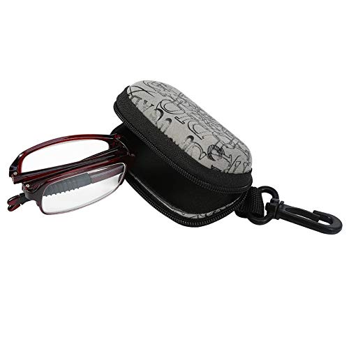 Gafas de lectura - Gafas de presbicia, gafas plegables portátiles de lectura de presbicia con 5 tipos 2 piezas (Design : Red1.5)