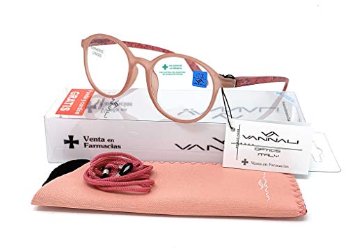 Gafas de lectura Moda, presbicia, vista cansada Mujer Diseño en Colores. Vannali Paradise - Dioptrías: 1 a 3,5 (Light Pink, 2,50)