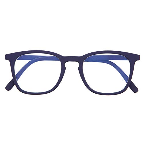 Gafas de Presbicia con Filtro Anti Luz Azul para Ordenador. Gafas Graduadas de Lectura para Hombre y Mujer con Cristales Anti-reflejantes. Indigo +2.5 – TATE