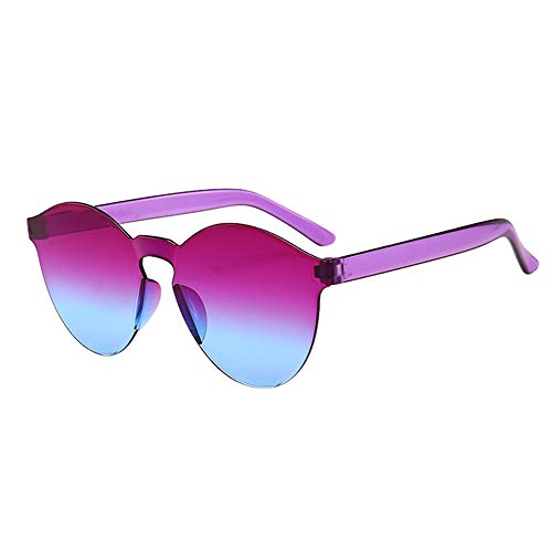 Gafas de Sol Hombres y Mujeres, ☀ URIBAKY Clásico Sin Marco Montura Gafas de Sol Una Pieza Espejo Reflexivo Anteojos para Carreras, Viaje, Conducción, Golf, y Actividades Exteriores …
