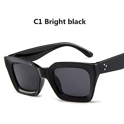 Gafas De Sol Lindo Sexy Retro Cateye Gafas De Sol Mujer Pequeño Negro Blanco Triángulo Vintage Gafas De Sol Mujer Uv400 C1