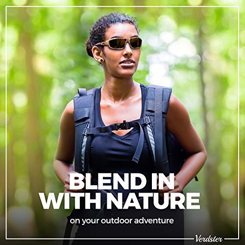 Gafas de sol polarizadas Verdster Camo – Protección UV – Gafas de Sol Marrones con Diseño de Camuflaje con Lentes de color Ámbar – Ideales para Pescar – Una Funda Suave y un Paño de Limpieza Incluidos