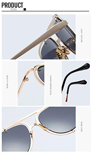 Gafas de Sol Sunglasses Gafas De Sol Hombres Mujeres Envoltura De Metal Anteojos Piloto Sombras Diseñador De La Marca Gafas De Sol Espejo Uv400 1