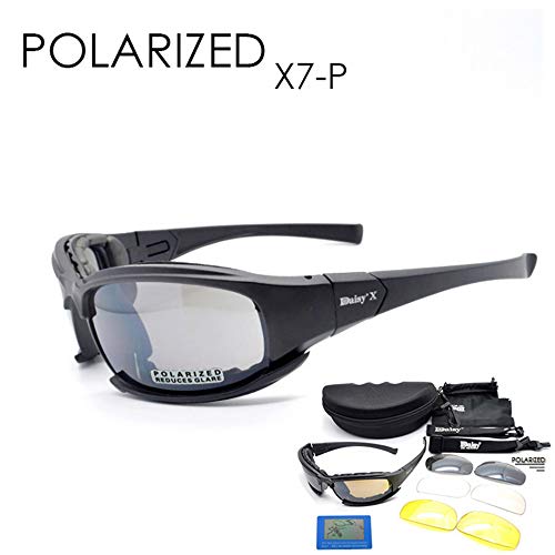 Gafas de sol tácticas polarizadas 4LS para hombre, resistente a impactos de airsoft, ahumadas, para ciclismo o motociclismo, POLARIZED MODEL