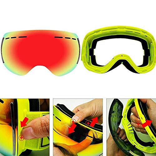 Gafas: Gafas De Esquí, De Doble Capa, Antivaho, Gafas De Escalada, Montañismo/Al Aire Libre/For Montar, Niños Y Niñas Adultos (Color : 4)