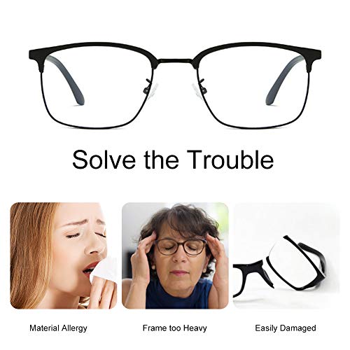 Gafas Luz Azul, Gafas Antifatiga, Gafas Anti-luz Azul, Blue Light Blocking Glasses,Filtro de Rayos nocivos,Anti-reflejantes para Hombre y Mujer