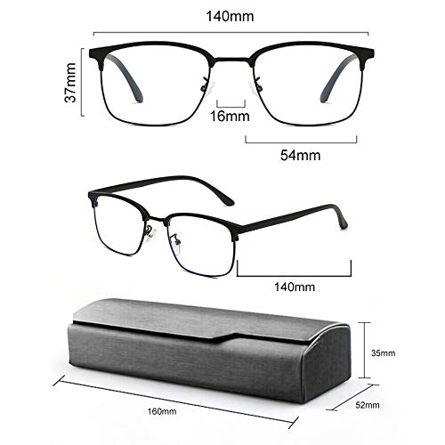 Gafas Luz Azul, Gafas Antifatiga, Gafas Anti-luz Azul, Blue Light Blocking Glasses,Filtro de Rayos nocivos,Anti-reflejantes para Hombre y Mujer