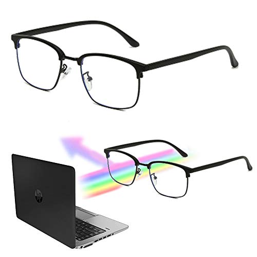 Gafas Luz Azul, Gafas Antifatiga, Gafas Anti-luz Azul, Blue Light Blocking Glasses,Filtro de Rayos nocivos,Anti-reflejantes para Hombre y Mujer