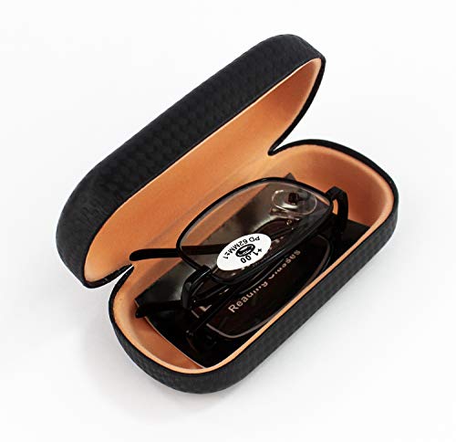 Gafas Plegables de Lectura Vista Cansada Presbicia, Graduadas Dioptrías +1.00 hasta +4.00, Gafas de Hombre y Mujer Unisex con Montura Fina, Bisagras Standard, Para Leer, Ver de Cerca (1.0 x, Negro)