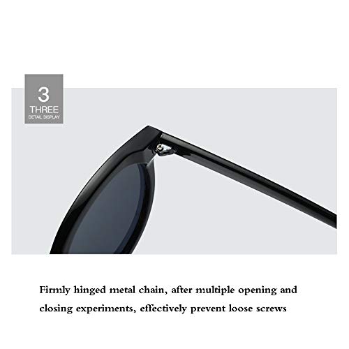 GAFAS SOL Protección Ocular Polarizada Espejo Redondo Protección UV400 Marco De Gran Tamaño Gafas Vintage para Conducir Viaje Gafas Deportivas Más Colores,C