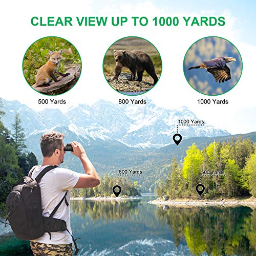 Gafild Telescopio Monocular, 12X42 BAK4 FMC Prisma Monocular Impermeable y Antivaho Monoculares para avistamiento Aves Caza Camping Concierto con Adaptador de Soporte para Smartphone y trípode