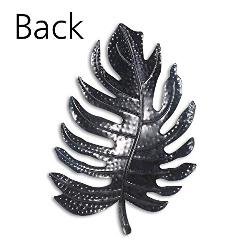 Galapara Decoracion de Pared, Blue Leaf Wall Art Iron Leaf Decoración de Pared de Metal de Hierro Decoración de Pared de Arte para el hogar Adorno Colgante de Pared