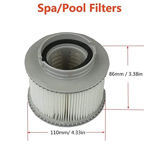 GAODA - Cartucho de filtro de repuesto para MSpa, hinchable, para spa, spa, spa, spa, spa, spa, spa, jacuzzi (1 unidad)