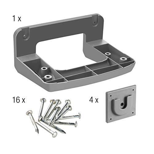 Gardena NatureUp Fijación de pared para 3 jardineras verticales del sistema de jardín, simplemente colgar las macetas como los cuadros