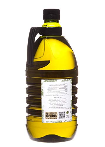 Garrafa 2 litros pet Aceite de Oliva Virgen Extra El Santuario de Magina con Denominación de Origen Protegida Sierra Magina, AOVE, Verde, molturado en frío. Variedad Picual.