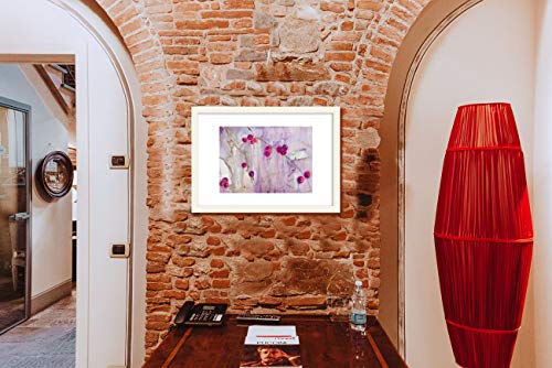 GaviaStore Art Prints - con Marco 70x50 cm - Cuadros Impresiones Pintura Cartel Foto Mueble hogar impresión decoración casa Sala Poster Cuadro Imagen Enmarcado Wall Art Picture (Flores 2)