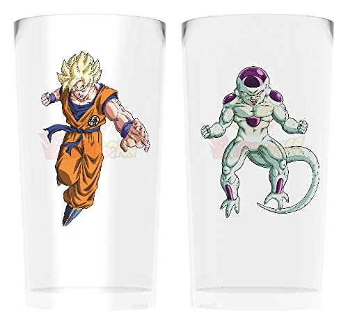 GB Eye LTD,Dragon Ball Z, Goku Vs Frieza, 2 Vasos de Pinta