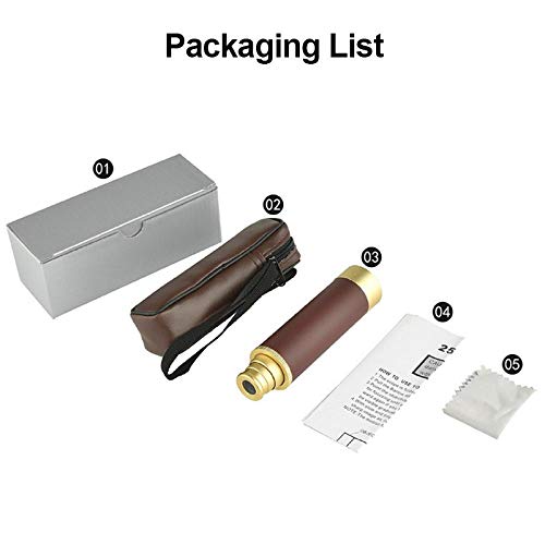 GBBG 25x30 Telescopio monocular Herramientas de catalejo Espejo de Alta Potencia Portátil Monocular Visión Nocturna Binocular Alcance Caza