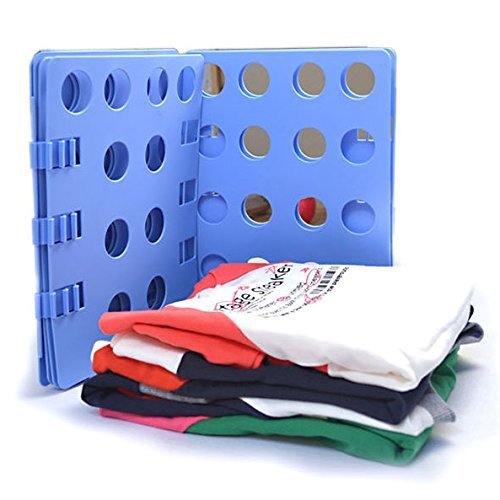 Gearmax® Plegable Ropa Junta, Fast Adjustable T-Shirts Organizador Carpeta (Azul)