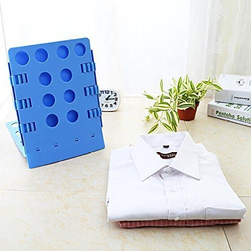 Gearmax® Plegable Ropa Junta, Fast Adjustable T-Shirts Organizador Carpeta (Azul)