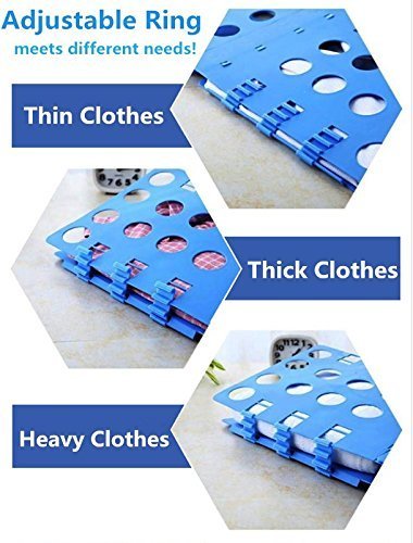 Gearmax® Plegable Ropa Junta, Fast Adjustable T-Shirts Organizador Carpeta (Azul)