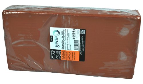 Gedeo - Arcilla para Hornear (10 kg), Color Rojo