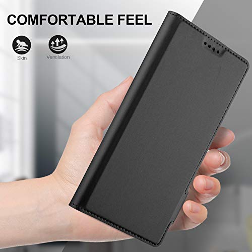 GEEMAI Diseño para Sony Xperia L3 Funda, Protectora PU Funda Multi-ángulo a Prueba de Golpes y Polvo a Prueba de Silicona con Soporte Plegable Apto para Sony Xperia L3 Smartphone. (Negro)