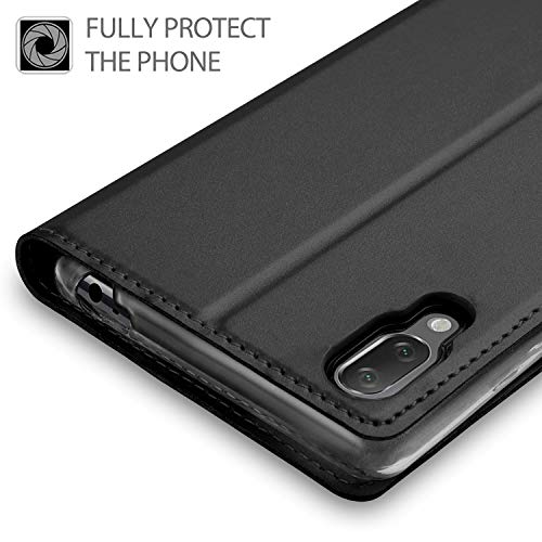 GEEMAI Diseño para Sony Xperia L3 Funda, Protectora PU Funda Multi-ángulo a Prueba de Golpes y Polvo a Prueba de Silicona con Soporte Plegable Apto para Sony Xperia L3 Smartphone. (Negro)