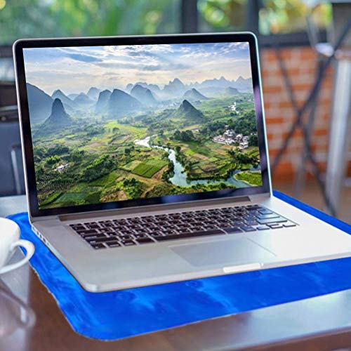 Gel de enfriamiento del cojín del amortiguador para las personas reutilizables de gel de usos múltiples esteras de enfriamiento, verano estera de enfriamiento para mejorar el sueño,Azul,50 * 60cm