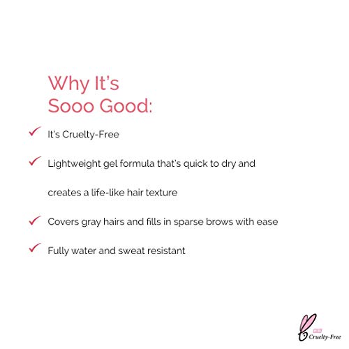 Gel de maquillaje para cejas teñidas, Queen of the Fill. No testado en animales (Tono rubio) (4 g / 0.14 oz)