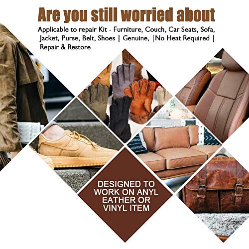 Gel de reparación de cuero avanzado, reparaciones de quemaduras, agujeros, rasgaduras y gubias, crema de reparación de cuero para muebles Sofá Asientos de coche Botas (Negro + blanco)