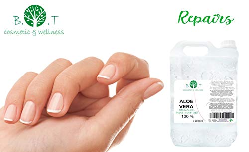 Gel Liquido Zumo de Aloe Vera 99.9 % Puro Ecológico fresco 100% Natural 2000 ml