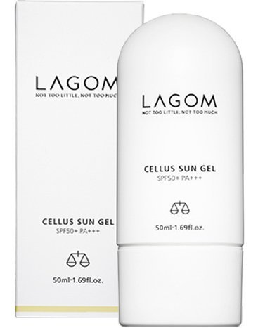 Gel protector solar hidratante y afirmante Lagom Cellus Sun Gel | Cosmética Coreana | SPF50+ | Protección UV-A y UV-B | 50 ml