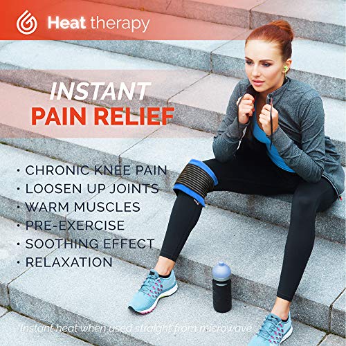 GelpacksDirect - Pack de 2 bolsas de gel para aplicar frío y calor - Con banda de compresión - Para lesiones en la rodilla